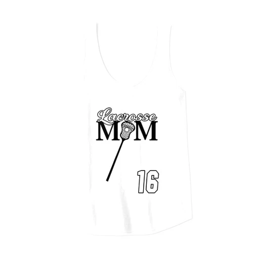 Love Lacrosse Mom #16 LAX Jersey Number Originals Womens Love Lacrosse Mom Lacrosse #16 Shirt LAX Player Jersey Fan Tank Top