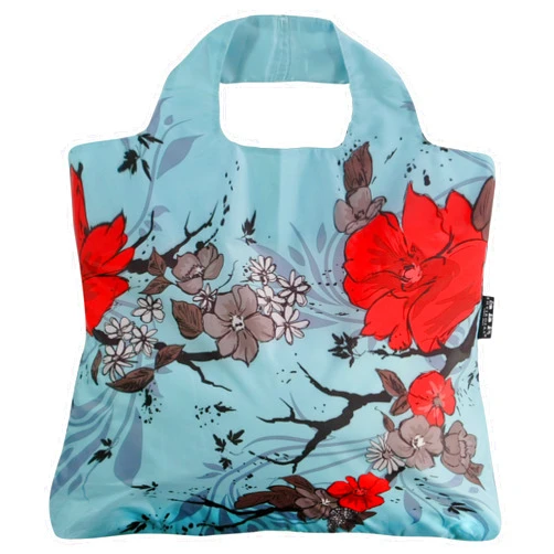 Envirosax WL.B3 Omnisax Wanderlust Reusable Shopping Bag, Blue