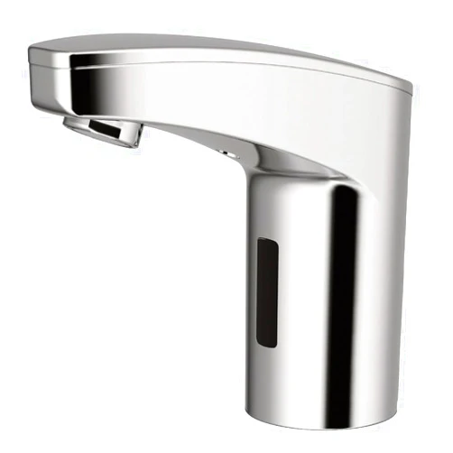 Sloan Optima EAF-350 Sensor Activated Touch-Free Faucet, Commercial Grade with Mounting Hardware - 0.5GPM Battery-Powered Deck-Mounted Mid Body, Polished Chrome Finish, 3335110
