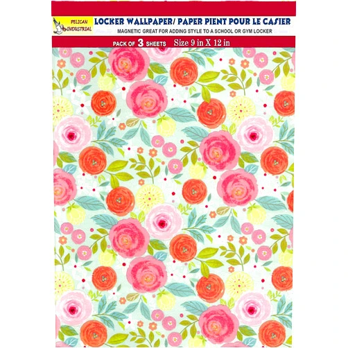 PELICAN INDUSTRIAL Magnetic Locker Wallpaper (Full Sheet Magnetic) - Pack of 3 Sheets - v31c