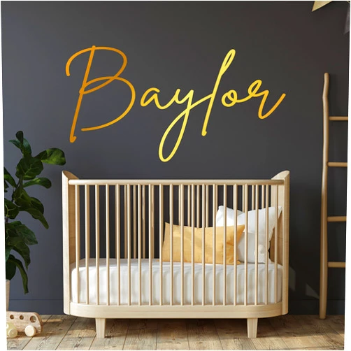 WallTag Name Wall Decal, Name Sign, Custom Name Sticker, Nursery Decal, Boys Room, Girls Room, Personalized Name, 36 Fonts to choose from