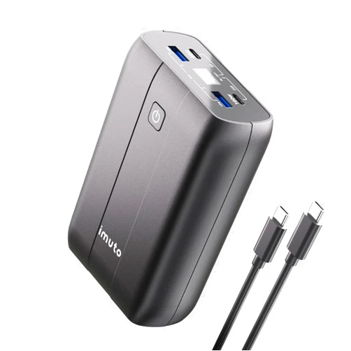 imuto 100W Power Bank, 26800mAh High Capacity 4-Output Laptop Portable Charger, Fast Charging USB C PD3.0 External Battery Pack for MacBookPro, Dell, XPS, Steam Deck, iPad Pro, Tablet, iPhone 15 14