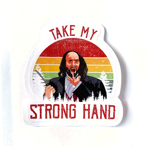 HKP DESIGN Style (3Pcs) Scary Movie Take My Strong Hand Sticker 3