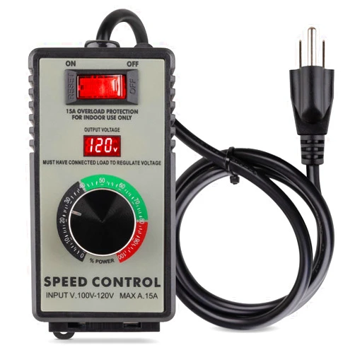 ReeMoo AC Motor Speed Controller 100V-120V 15A Variable Speed Regulator for Router, Drill, Fan, and Polishing Machine - Electronic Voltage Regulator with Overload Protection and LED Display