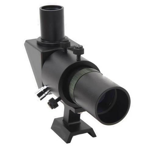 Sxhlseller 6X30 Telescope Finder Scopes, 90 Degrees Right Angle Optical Finder, Multilayer Coating with Bracket Mini Scope for Astronomical Telescope