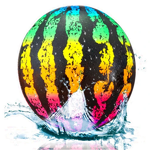 Sumind Swimming Pool Gaming Ball 9 Inch Underwater Pool Toy Ball with Hose Adapter, for Under Water Passing, Dribbling, Diving, Pool Game for Teen Adult(Gradient Style)