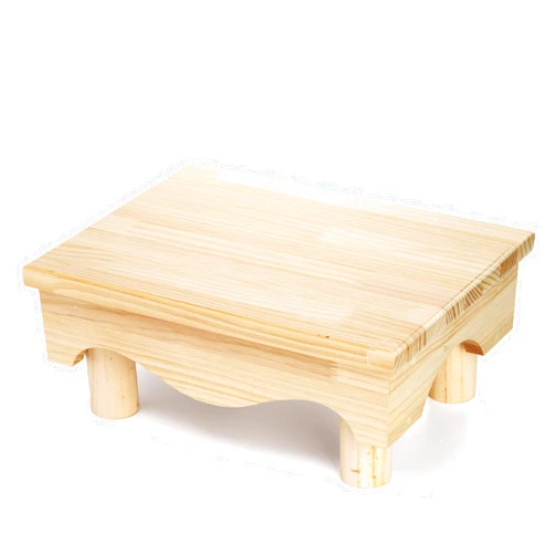 ZENFUN Wooden Bedside Step Stool for Adult, Portable Footstool Mobility Step Stool for Kitchen, Bedroom, Living Room, Bathroom, 16'' x 12'' x 6'', Sturdy