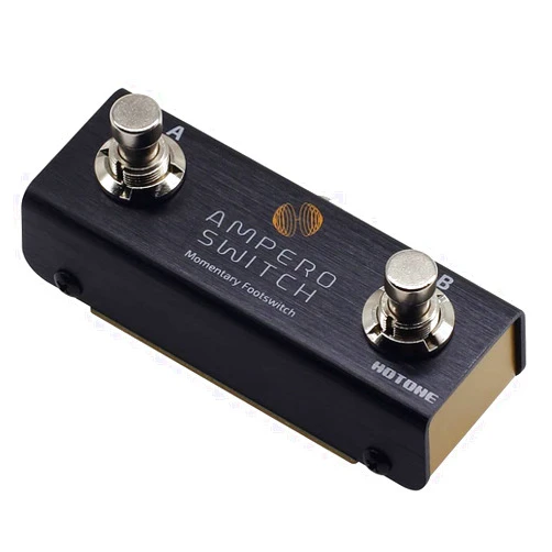 Hotone Dual Footswitch Pedal Momentary 2-Way Pedal Foot Switch Controller Ampero Switch 6.35 mm
