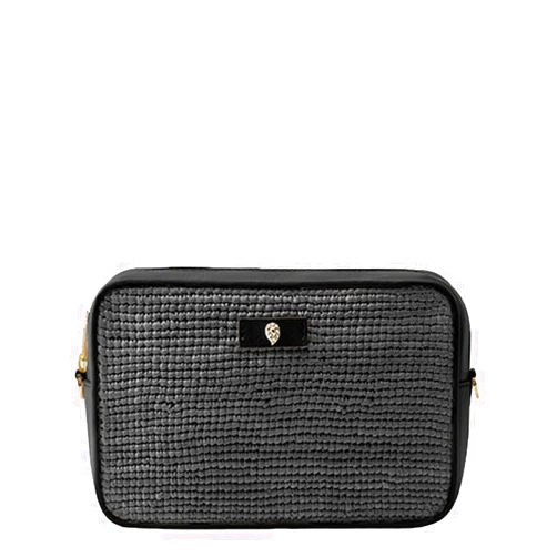 Helen Kaminski Lucella Straw Clutch, Grey