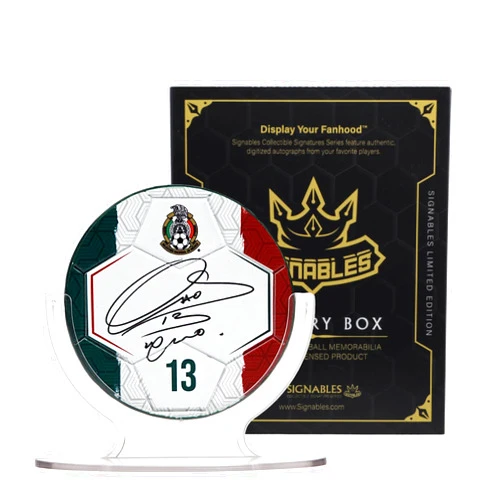 Signables Premium - Mexico Mystery Box - Digitally Autographed Sports Memorabilia - Small Signed Sports Collectible Figurines - Unique Football Figures