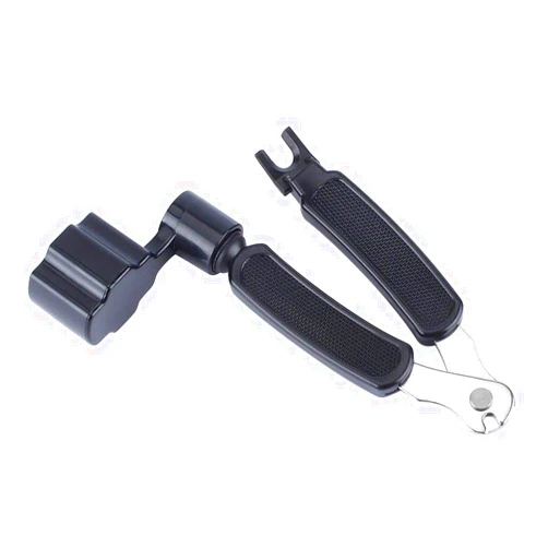 DODOMI Professional Guitar String Winder Cutter and Bridge Pin Puller, Guitar Repair Tool Functional 3 in 1 (Black)