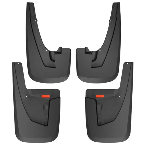 Husky Liners — Front & Rear Mud Guards | Fits 2019 - 2024 Ram 2500, Ram 3500 (Without Fender Flares & Excludes Dually, Front & Rear - Black, 4 Pc | 58046