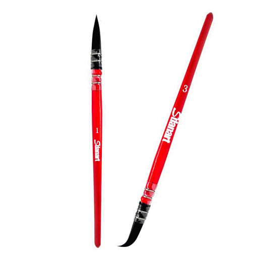 Sdanart Professional Watercolor Paint Brushes，High Performance Paint Brush Set，2 PCS Mop Round Fine Tip Detail Brushes for Acrylic Painting,Watercolor,Oil，Inks，Gouache，Crafts,Artists，Beginners