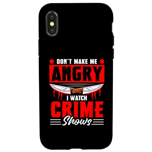 Murder True Crime Podcast Gifts iPhone X/XS Serial Killer Documentary True Crime Show Junkie True Crime Case
