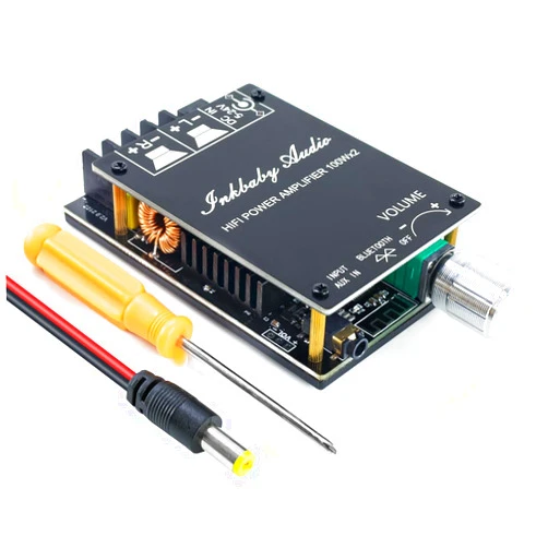 Hosyond 200W Bluetooth 5.0 Amplifier Board TPA3116D2 100W+100W Stereo Dual Channel Amp Board Audio Receiver for Home DIY Speakers