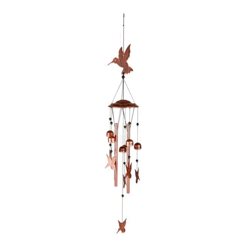 Summerfield Terrace 10018223 Sunshine Megastore Fluttering Hummingbirds Chimes, Multicolor