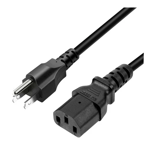ILOVYO Universal 3 Prong AC Power Cord for TV, Computer, Monitor, Printer, Radio, Appliance & More [5ft,1.5m] 10A, 110-250 Volts, Black