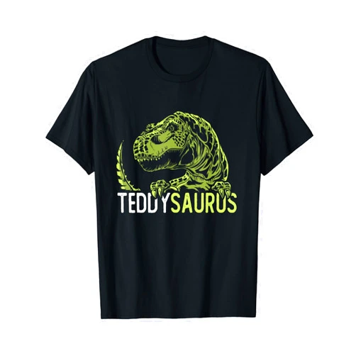 Funny Dinosaur T-Rex Name Gift For Boys & Men Teddy Saurus Personalized Name Dinosaur T-Rex T-Shirt