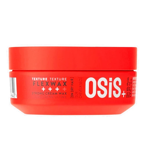OSiS+ Flexwax – Ultra Strong Cream Wax, 2.8 oz – Long-lasting Hold for Creative Hair Styling – Moldable Texturizing Product for Wild Hair Styling and Shine – Washes Out Easily