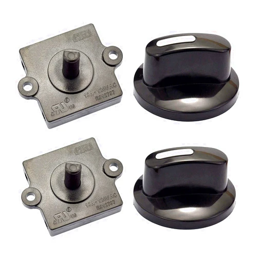 OONO Rotary Switch 4-Position 3-Speed 13A-125V 10A-250V Fan Heater Speed Selector, 2pcs (Type B)