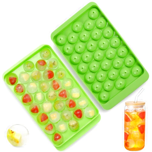 Aibirui Round Ice Cube Trays for Freezer,1