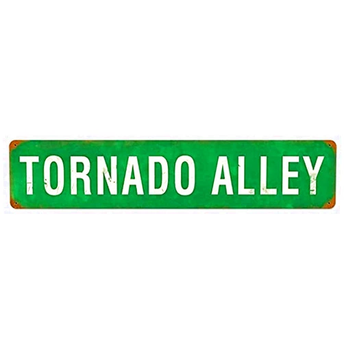 GFJQJH Tornado Aller Retro Metal Tin Sign Plate Drive Way Road Street Man Cave Wall Decor Sign 4