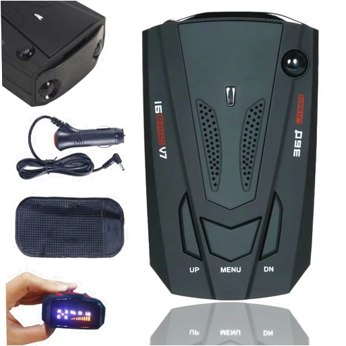 Paddsun Speed Sentinel Radar Detector: New 360° Dectector Driving Aids for Cars Long Range Detection,Voice Alerts,LED Display for City Road/Highway (Black)