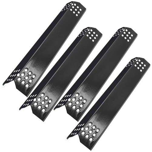 Adviace 4 Pcs Flame Tamers for Grill Master Grillmaster 720-0697, Nexgrill 720-0783E, 720-0830H Replacement Parts, Porcelain Steel Grill Heat Plate Shields for Kenmore 720-0830A 122.33492410 Nexgrill 720-0925