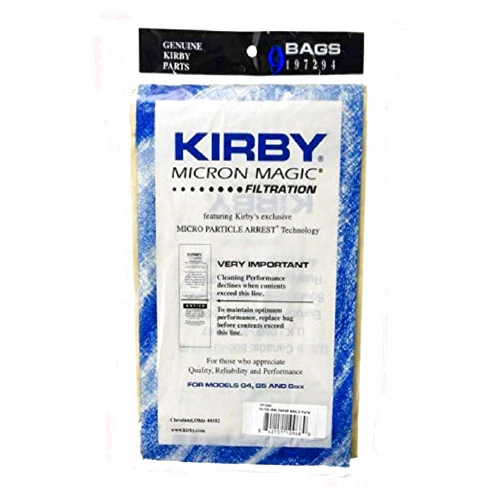 Kirby Bags for G4, G5, Gsix Micron Magic 197394, 9 Pack