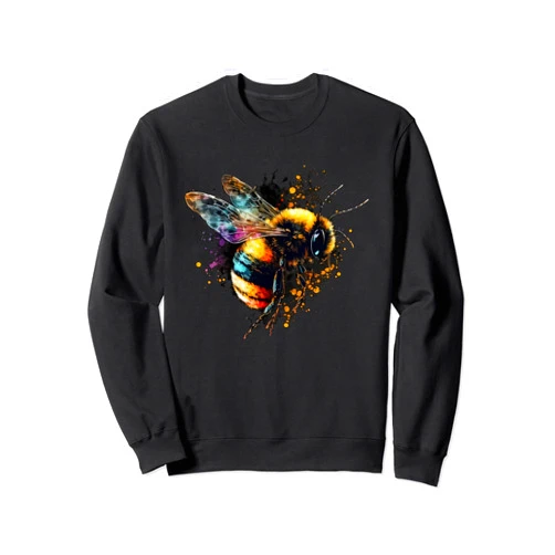 BuzzingBees Watercolor Bee Design for Beekeepers, Apiarists Lovers Sweatshirt