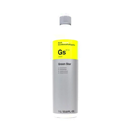 KOCHCHEMIE Green Star - Highly Concentrated Universal Cleaner; NTA, Phosphate, and Solvent Free, Clean Auto Interiors and Exteriors, Engines, Commercial, Home, and Industrial Use (1 Liter)