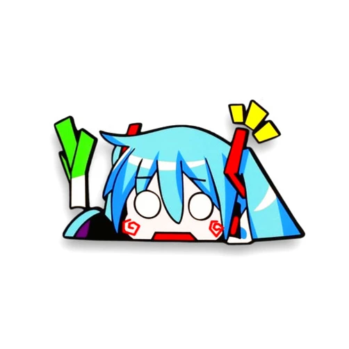 KOZUKI Miku Anime Vinyl Stickers - Decals for Car & Laptop, PEEKER