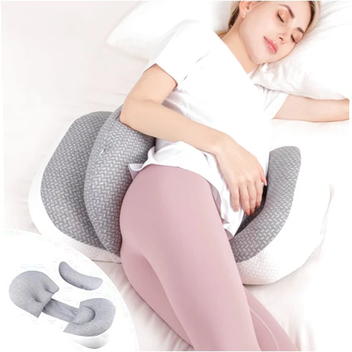 Chilling Home Pregnancy Pillow, Maternity Pillow for Pregnant Women, Pregnancy Pillows for Sleeping Portable, Pregnancy Wedge Pillow, Body Pillow Support for Back, Belly, Waist, Grey