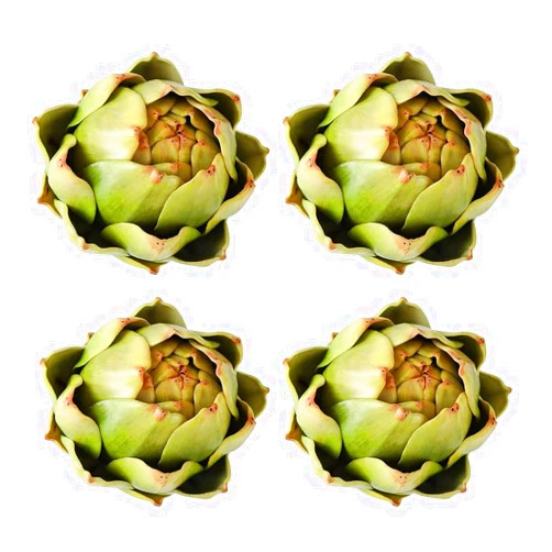 Lizusidtsy 4Pack Artificial Artichoke Vegetables and Fruits for Home Wedding Table Decoration (Green) Easy to Use Well-Made