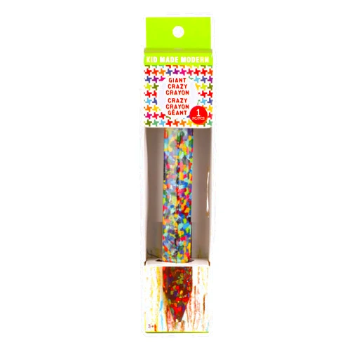 Kid Made Modern Giant Crayon for Toddlers & Kids Ages 3+ - Coloring Non Toxic Big Jumbo Crayon - Thick & Easy Grip Large Crayon for Classroom Kindergarten or Preschool (1 Pack)