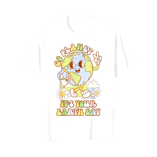 Go Planet Its Your Earth Day 2024 Toddler Kids Go Planet Its Your Earth Day 2024 Teacher Kids Retro Earth T-Shirt