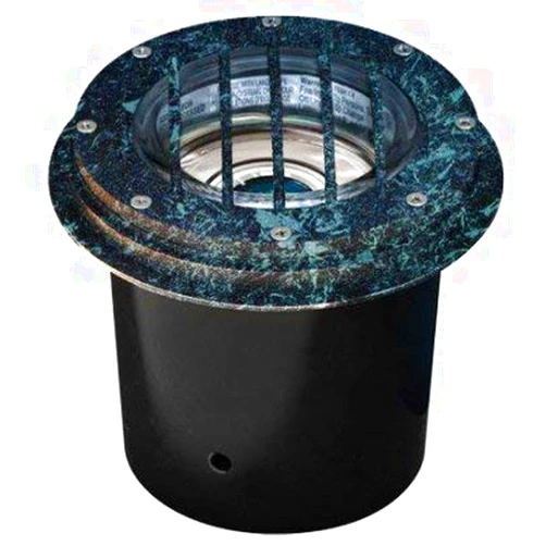 DABMAR LIGHTING LV305-LED7-VG-MR Well Light W/Grill Adjustable 7W LED MR16 12V, Verde Green
