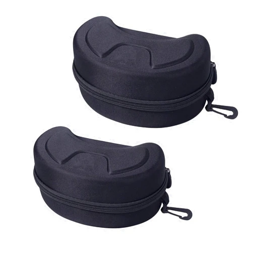 SUNTRADE Large Hard Sports Glasses Case, Snow Goggles Box, Sports Glasses Storage Holder, Protective Goggle Case,2pcs