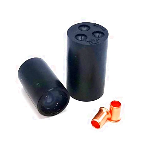 One Stop Outdoor USA Made - (100-Pack) (UL) Dry-Splice Connector, 2 Size Crimp Sleeve Included (pre-Filled Wire Caps), Waterproof - (18-10 AWG), Low or High Voltage 600v Max, (100)