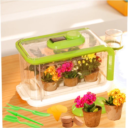 Mostop Plant Kit for Kids, Grow House with Solar Light and Irrigation System,Kids Plant Growing Kit Gardening Set Growing Room, Greenhouse Gardening Kit Gift for Preschool Boys Girls