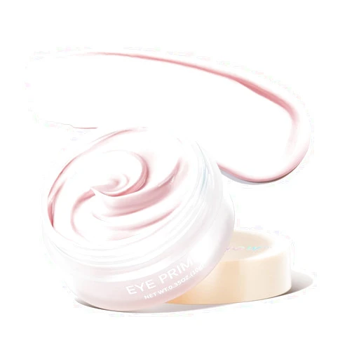 Imakeupnow Eyeshadow Primer Cream, Eye Primer with Ice Cream-like Texture for Long Lasting Powder Grip Enhances Color Payoff Eye Makeup Prevents Eyelid Staining, for All Skin Type - Matte, Transparent