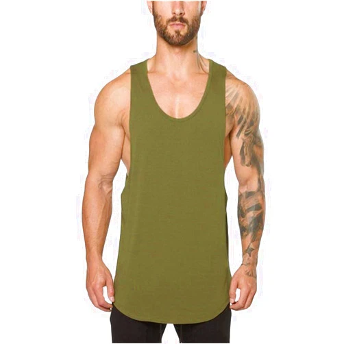 BETORY Mens Quick Dry Workout Stringer Tank Tops Casual Sleeveless Gym Bodybuilding Fitness Cut Off Muscle T-Shirts