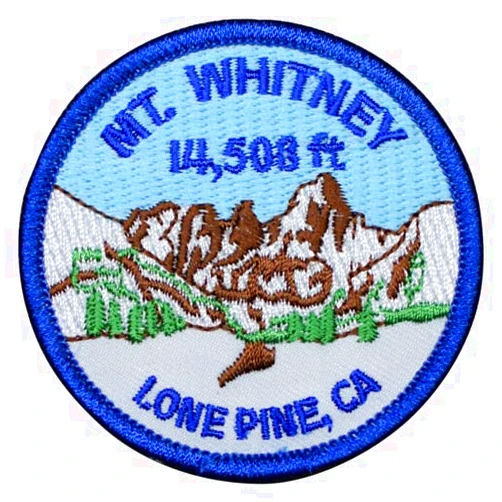 NARASI STORE Mount Whitney Patch - Lone Pine, California, CA Hiking Badge 2.5
