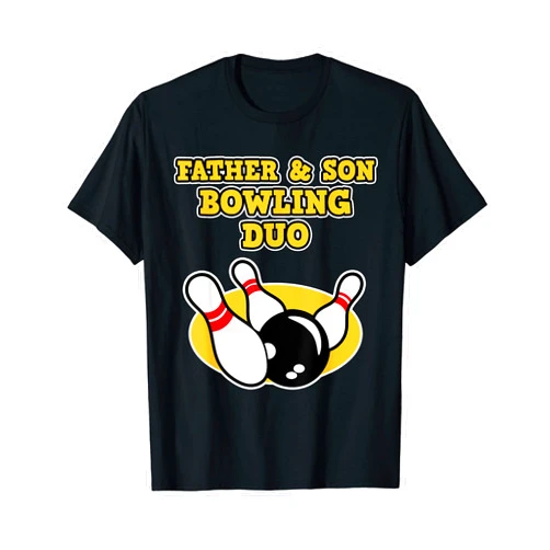 Vatertag-Geschenk für Väter und Papas Father & Son Bowling Duo - Father's Day T-Shirt