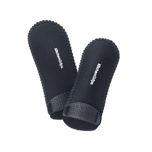Kitchen Grips Deluxe Hot Pan Handle Holder Set of 2, 7 Inch, Black/Black