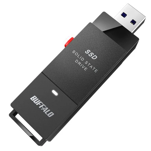 BUFFALO SSD-Put 1TB Portable SSD - USB 3.2 A & C Compatible Solid State Drive External Storage 1 TB Buffalo SSD-PUT Portable Stick SSD Drive