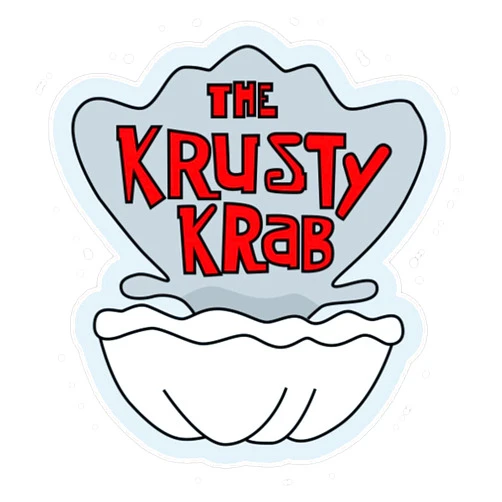 VHV Krusty Krab Sticker Vinyl Waterproof Sticker Decal Car Laptop Wall Window Bumper Sticker 5
