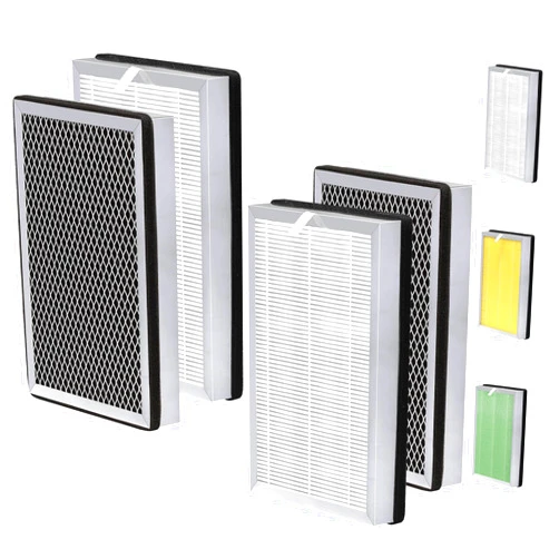 Zouhwaso MA Series 25 Replacement Filter compatible with MA Series 25 Air Cleaner pur-ifier Filter Replacement, 3-in-1 Composite Filter with H13 True HEPA, acti-vated car-bon and Pre-filter, Pack of 4