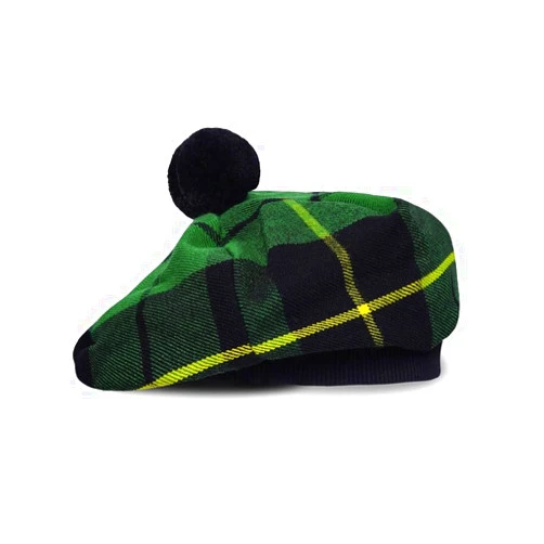 UMAM Scottish Traditional Tam o' Shatner Acrylic Wool Tammy Hat Flat Bonnet Kilt Many Tartans