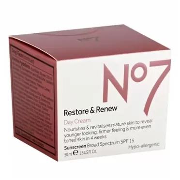 No.7 Boots No7 Restore & Renew Day Cream(SPF 15) 1.6 oz